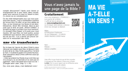 image du produit Ma vie a-t-elle un sens ? (paquet de 100)
