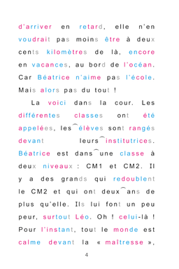 image du produit Béatrice à l'école, édition pour dys