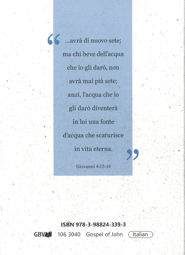 image du produit Évangile selon Jean, italien