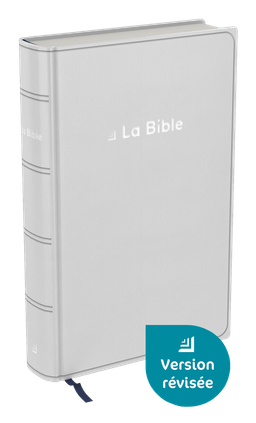 image du produit Bible Darby révisée format compact, souple gris, tranche argent