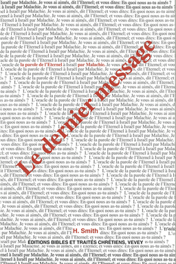 image du produit Le dernier message : Malachie