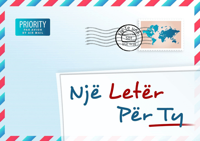 Produit Une lettre pour vous, albanais