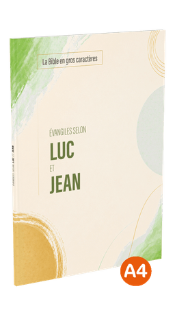 image du produit Évangiles selon Luc et Jean, Darby révisée, gros caractères, A4