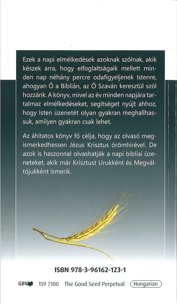 image du produit La Bonne Semence, perpétuel, livre, Hongrois