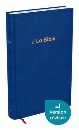 image du produit Bible Darby révisée grand format, rigide bleu