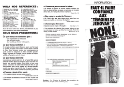 image du produit Faut-il faire confiance aux témoins de Jehovah ?