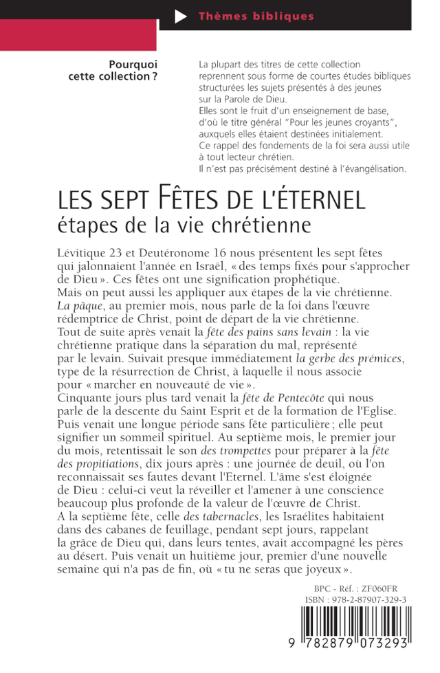 image du produit Les sept fêtes de l'Éternel