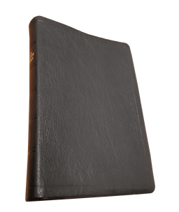 image du produit Bible Darby cuir noir, grandes marges, format moyen, ancienne prés.