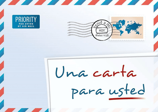 Produit Une lettre pour vous, espagnol