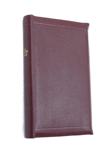 image du produit Bible Darby cuir grenat, petit format, ancienne prés.