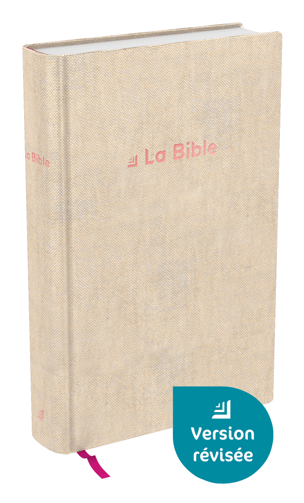Produit Bible Darby révisée format compact, rigide lin beige