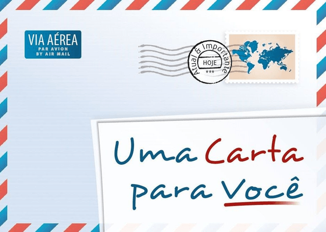 Produit Une lettre pour vous, portugais