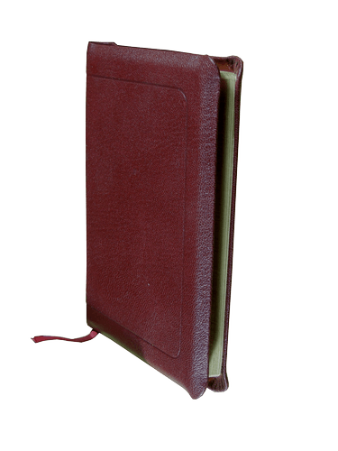 image du produit Bible Darby à rebords cuir grenat, format de poche, ancienne prés.