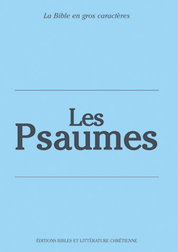 Produit Les Psaumes, Darby, gros caractères, A4
