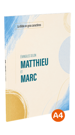 image du produit Évangiles selon Matthieu et Marc, Darby révisée, gros caractères, A4