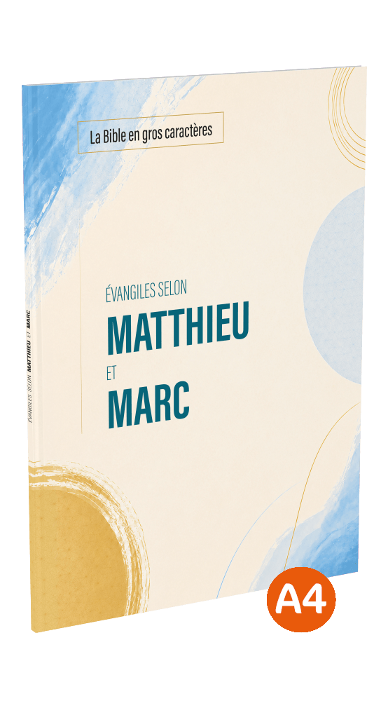 Produit Évangiles selon Matthieu et Marc, Darby révisée, gros caractères, A4