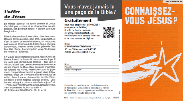 image du produit Connaissez-vous Jésus ? (paquet de 100)