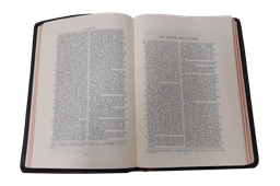 image du produit Bible Darby cuir noir, grandes marges, format moyen, ancienne prés.