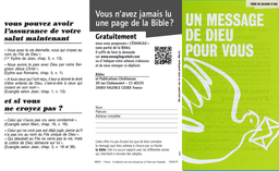 image du produit Un message de Dieu pour vous (paquet de 100)