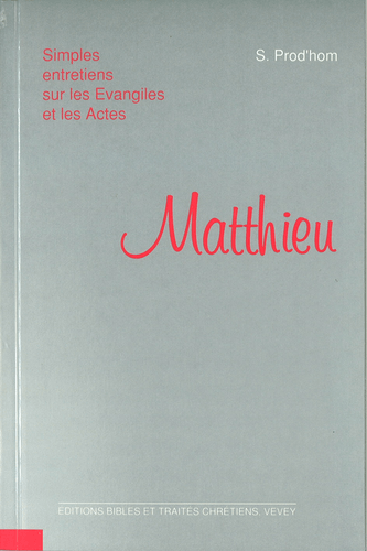 image du produit Simples entretiens sur Matthieu
