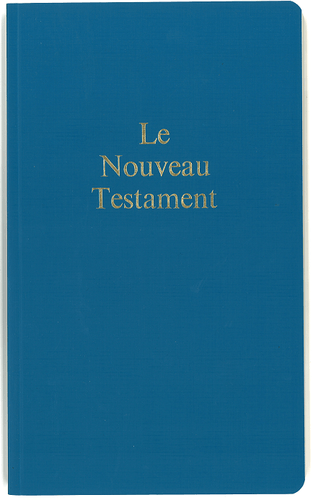 Produit Nouveau Testament Darby grand format, broché, bleu