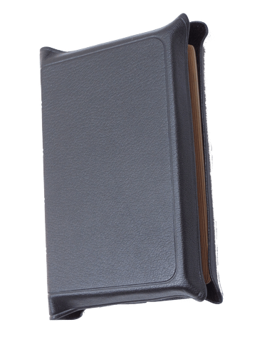 image du produit Bible Darby cuir noir, interfoliée à rebords, format de poche, ancienne prés.