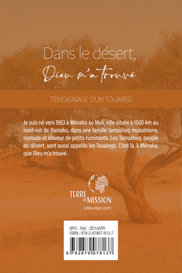 image du produit Dans le désert Dieu m'a trouvé, témoignage d'un Touareg