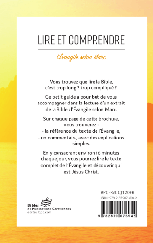 image du produit Lire et comprendre, commentaire sur l'évangile de Marc