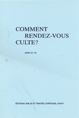 image du produit Comment rendez-vous culte ?