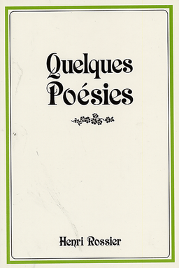 image du produit Quelques poésies