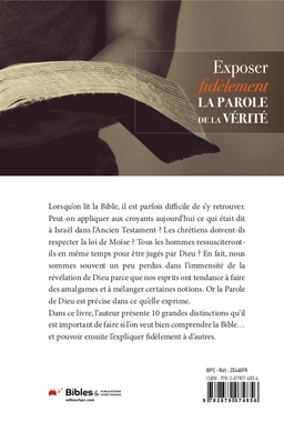 image du produit Exposer fidèlement la parole de la vérité