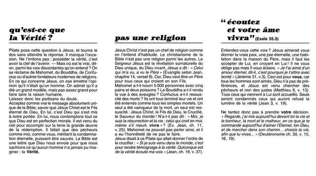 image du produit Qu'est-ce que la vérité ? (paquet de 100)