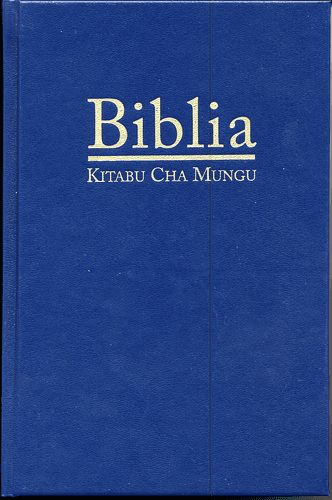 Produit Bible, swahili-congo, cartonnée bleue