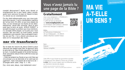 image du produit Ma vie a-t-elle un sens ? (paquet de 100)