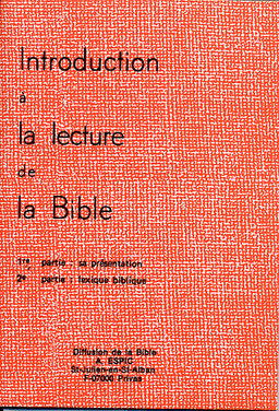 image du produit Introduction à la lecture de la Bible