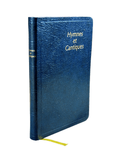 image du produit Hymnes et Cantiques ancienne édition, skinluxe souple, bleu, tranches or, grand format