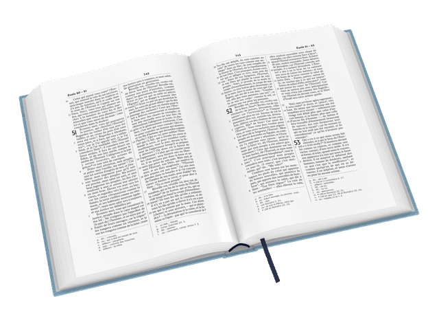 image du produit Bible Darby révisée grandes marges, souple bleu clair