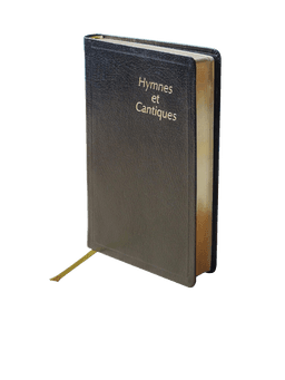image du produit Hymnes et Cantiques ancienne édition, skinluxe souple, noir, tranches or, grand  format