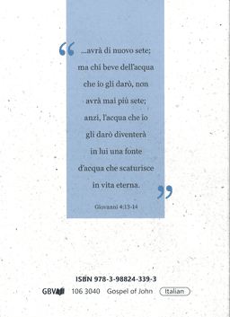 image du produit Évangile selon Jean, italien