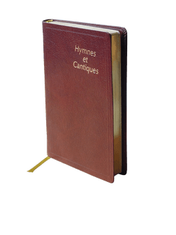 image du produit Hymnes et Cantiques ancienne édition, skinluxe souple, grenat, tranches or, grand  format