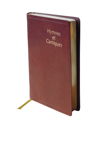 image du produit Hymnes et Cantiques ancienne édition, skinluxe souple, grenat, tranches or, grand  format