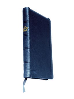 image du produit Bible à rebords cuir noir, format de poche, ancienne prés.