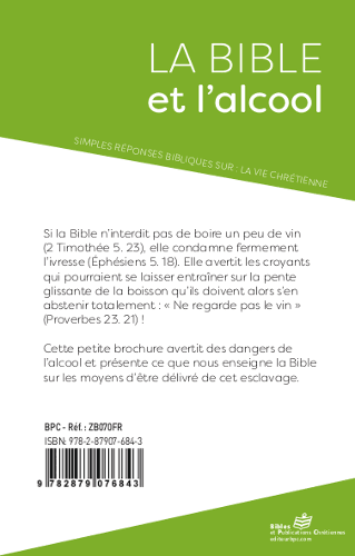 image du produit La Bible et l'alcool