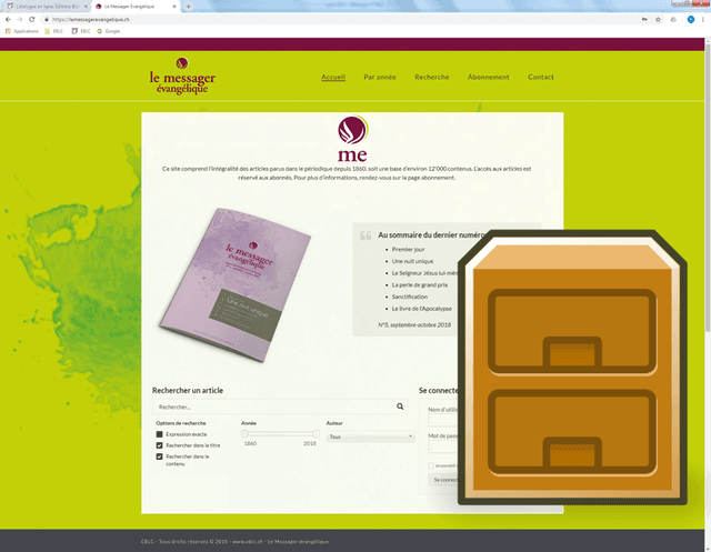 Produit Le Messager Évangélique, abonnement NUMÉRIQUE 6 n° + ARCHIVES