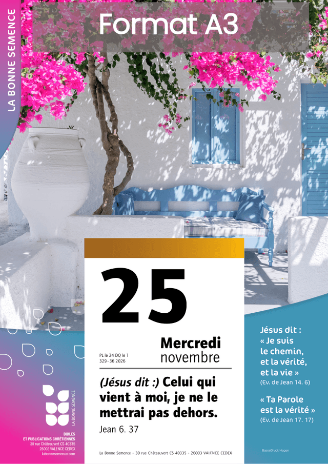 image du produit Affiche - Calendrier La Bonne Semence