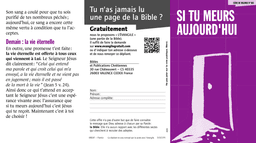 image du produit Si tu meurs aujourd'hui (paquet de 100)