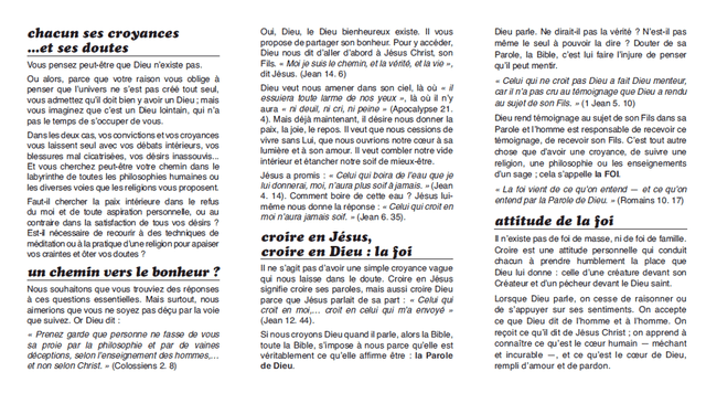 image du produit Foi en Jésus Christ (paquet de 100)