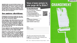 image du produit Changement (paquet de 100)