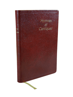 image du produit Hymnes et Cantiques ancienne édition, skinluxe souple, grenat, tranches or, grand  format
