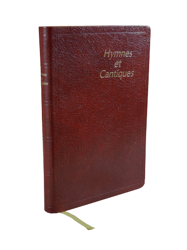 image du produit Hymnes et Cantiques ancienne édition, skinluxe souple, grenat, tranches or, grand  format